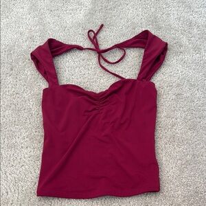 wine colored garage top